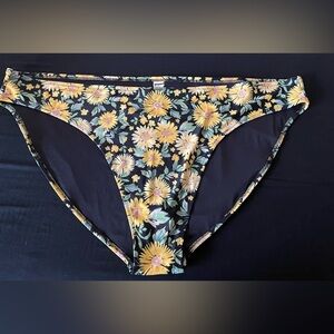 Old Navy Floral Swim Bottoms - Black and Yellow